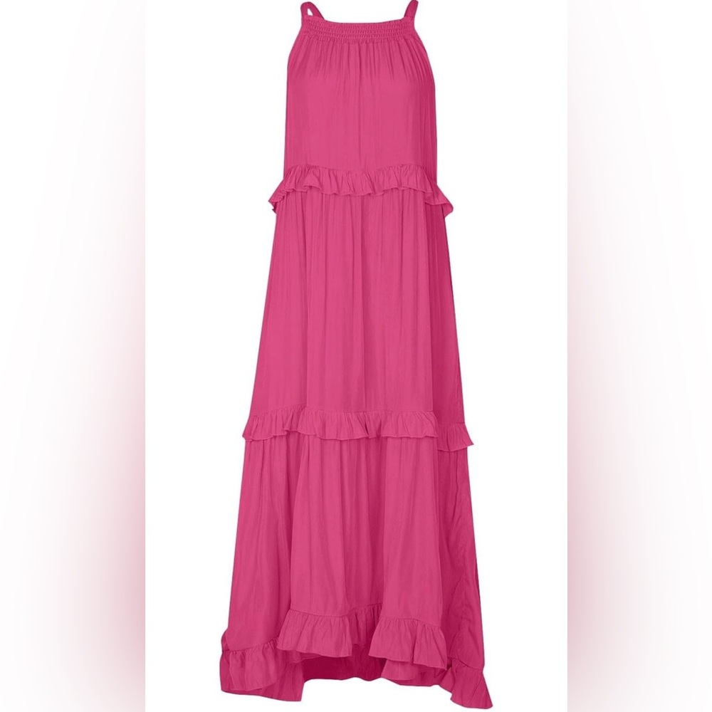 moolBeko Women’s Pink Halter Maxi Dress Size 2xl NWOT